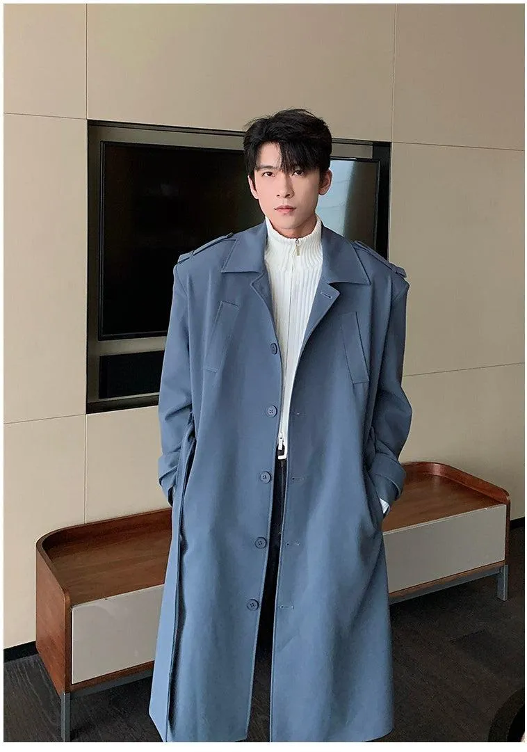 Single-breasted Belted Trench Coat