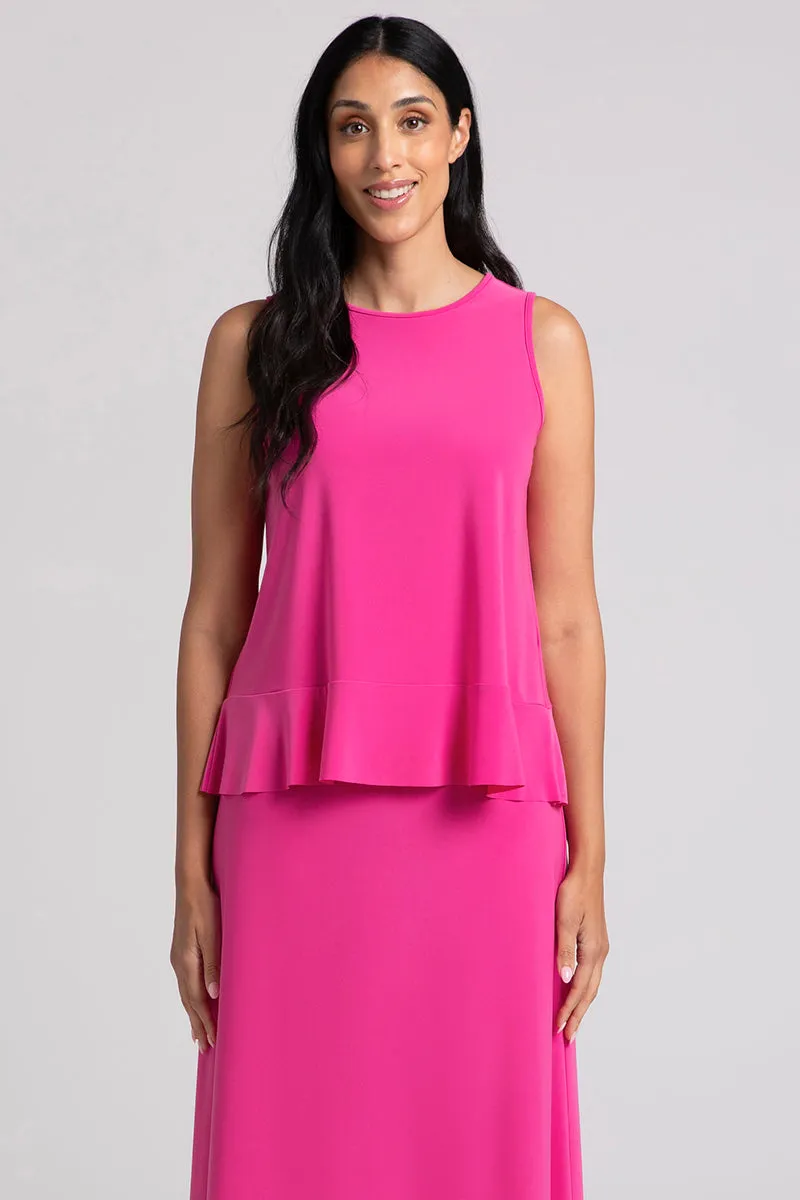 Sleeveless Peplum Top | Peony