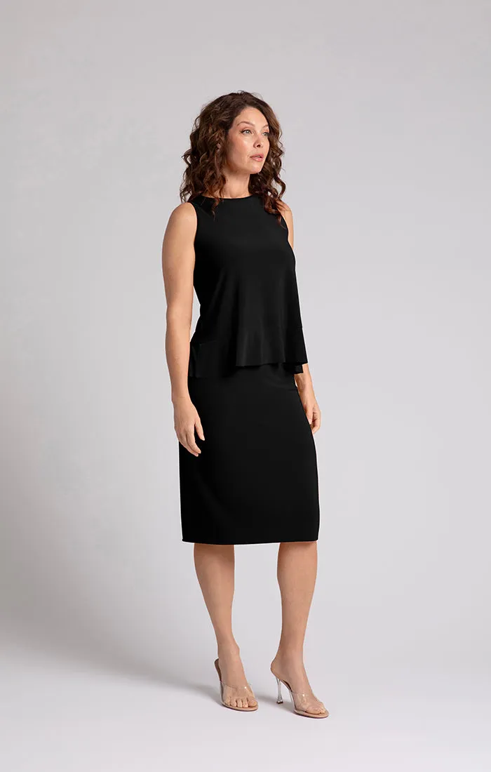 SYMPLI - SLEEVELESS PEPLUM TOP