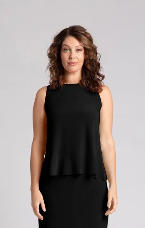 SYMPLI - SLEEVELESS PEPLUM TOP