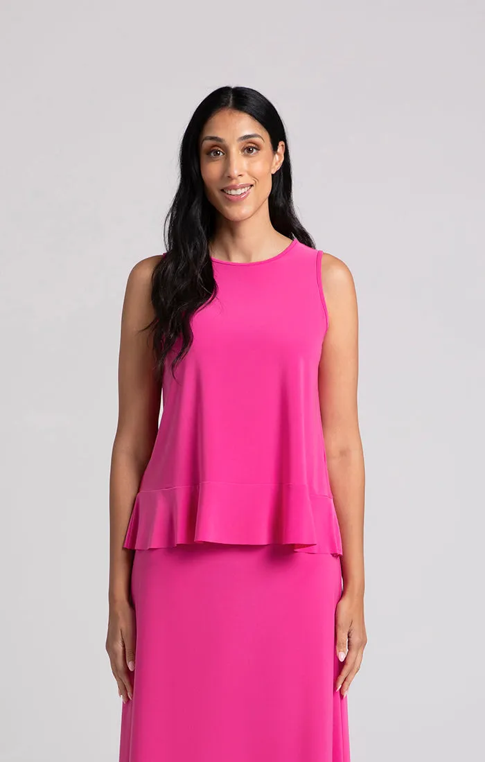 SYMPLI - SLEEVELESS PEPLUM TOP