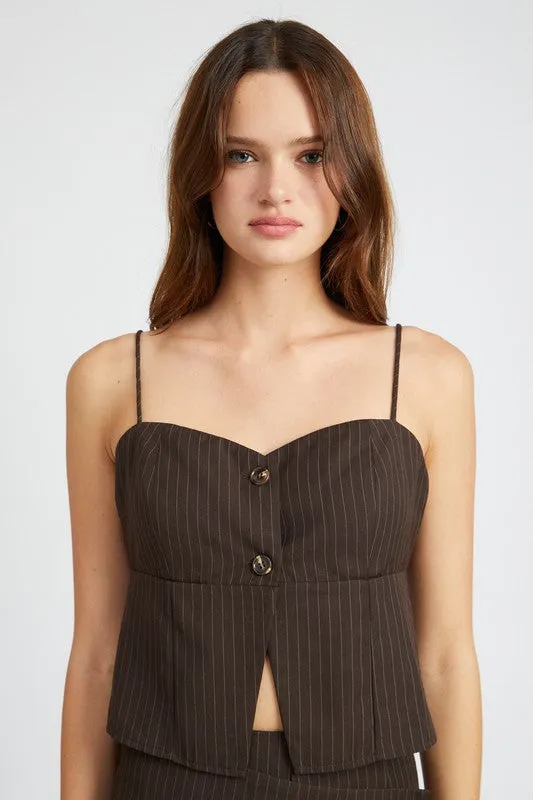 The Times Pinstripe Top