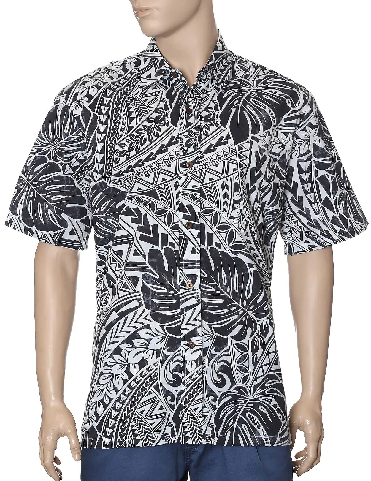 Tribal Shirt Design Button Up Malama