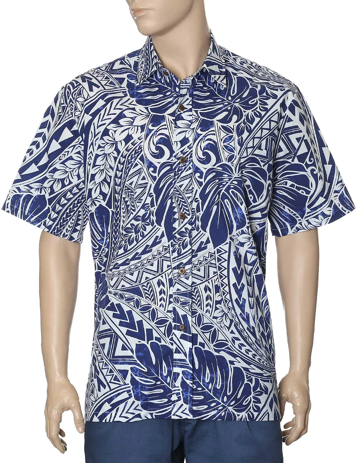 Tribal Shirt Design Button Up Malama