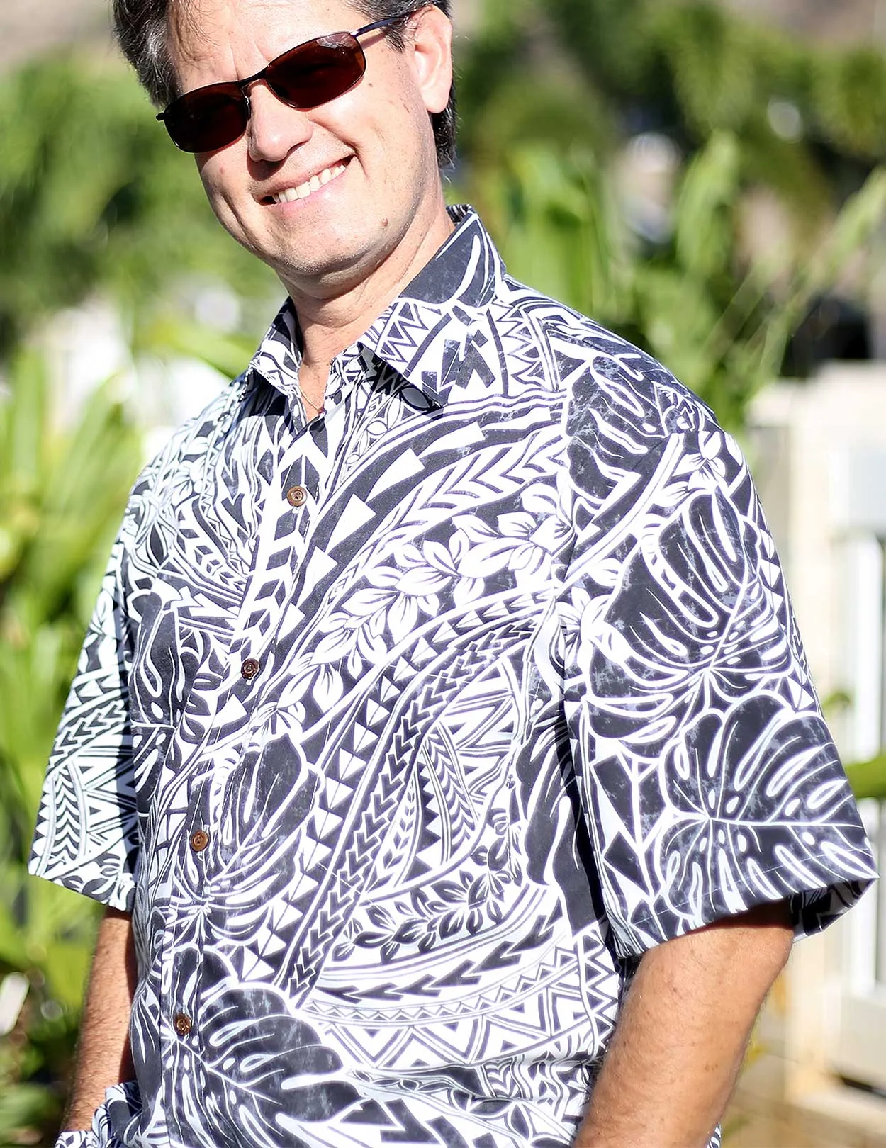 Tribal Shirt Design Button Up Malama