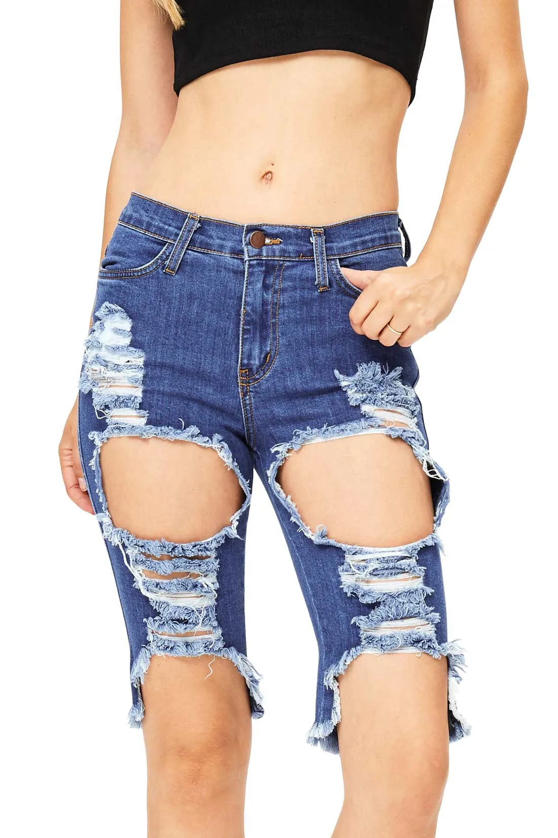 Urban Denim Bermuda Shorts