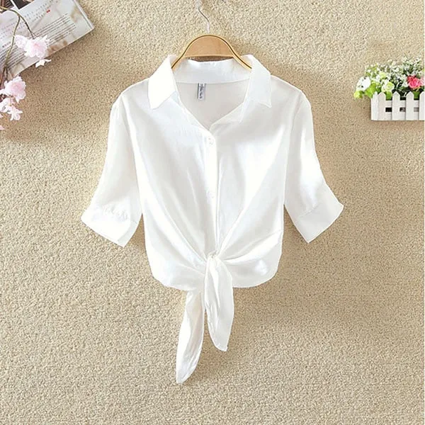 VenusFox Summer Short Sleeve Casual Blouse