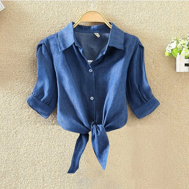 VenusFox Summer Short Sleeve Casual Blouse