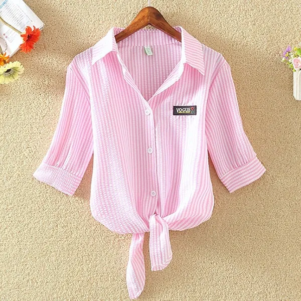 VenusFox Summer Short Sleeve Casual Blouse