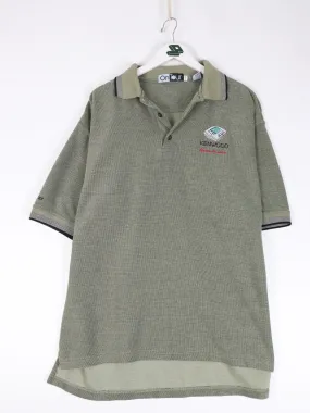 Vintage Kenwood Home Audio Polo Shirt Mens XL Green