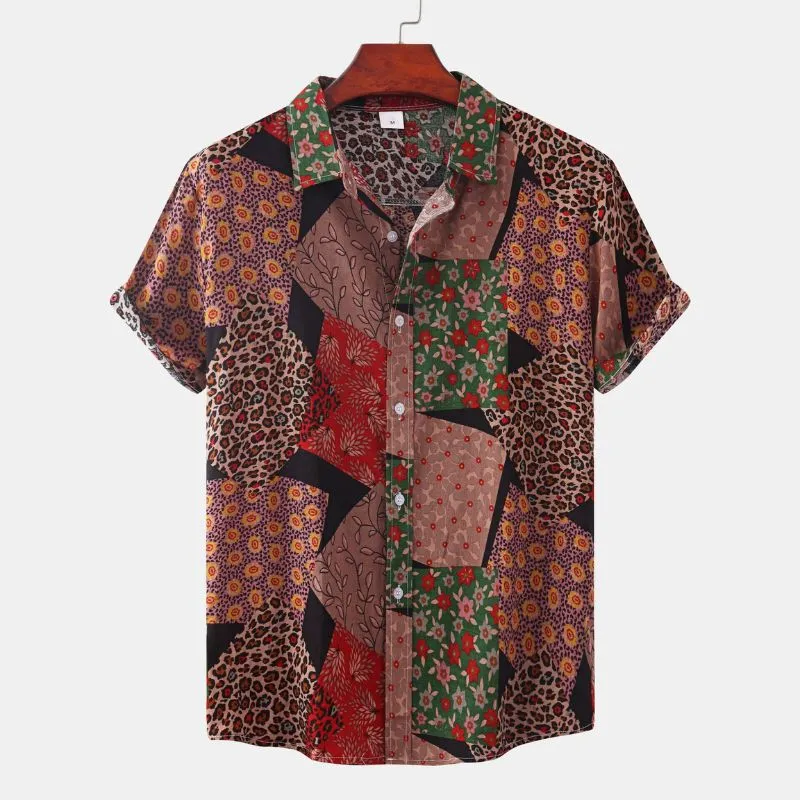 VINTAGE PATTERN BUTTON-UP