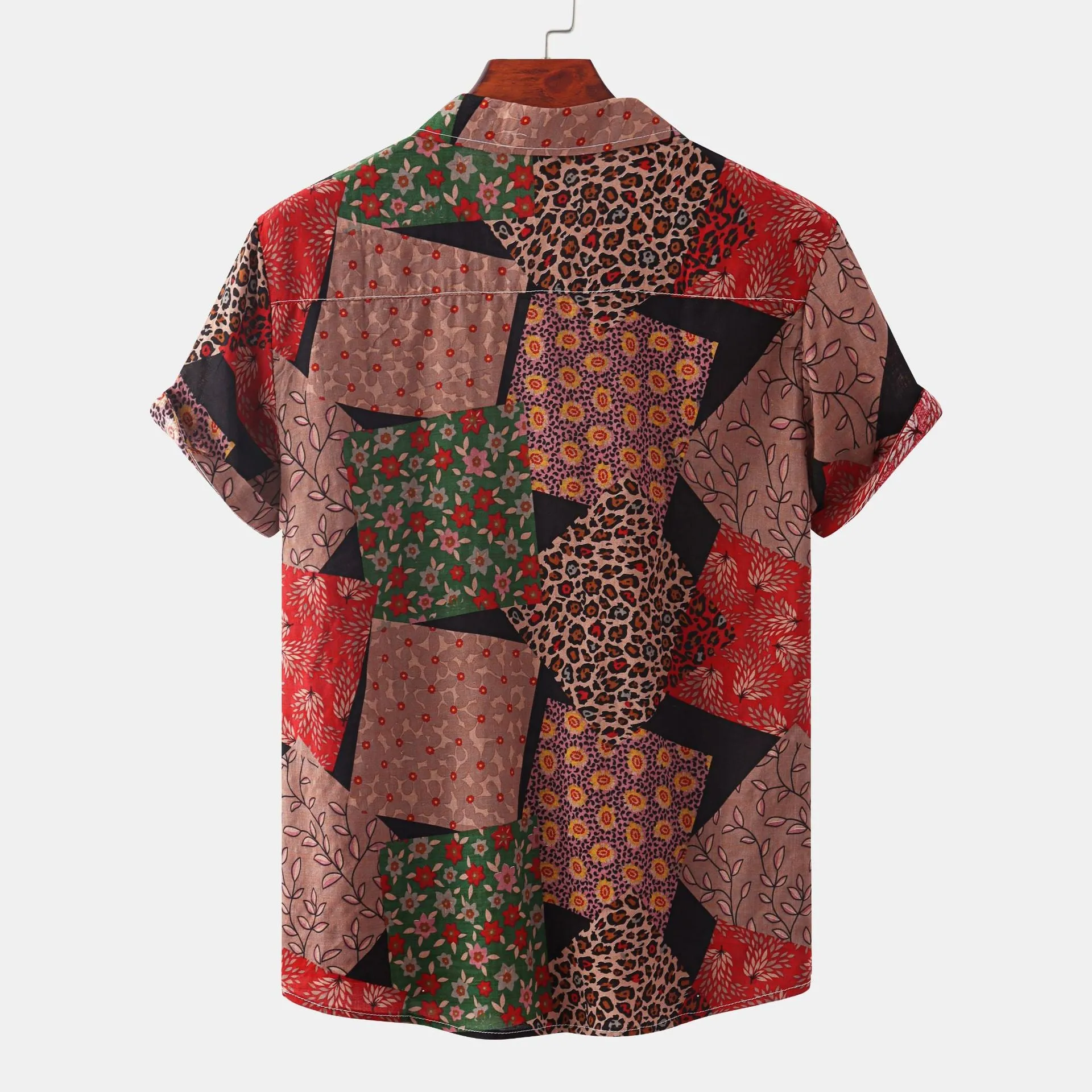 VINTAGE PATTERN BUTTON-UP