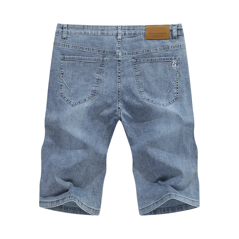 West Louis™ Light Blue Regular Stretchy Denim Shorts