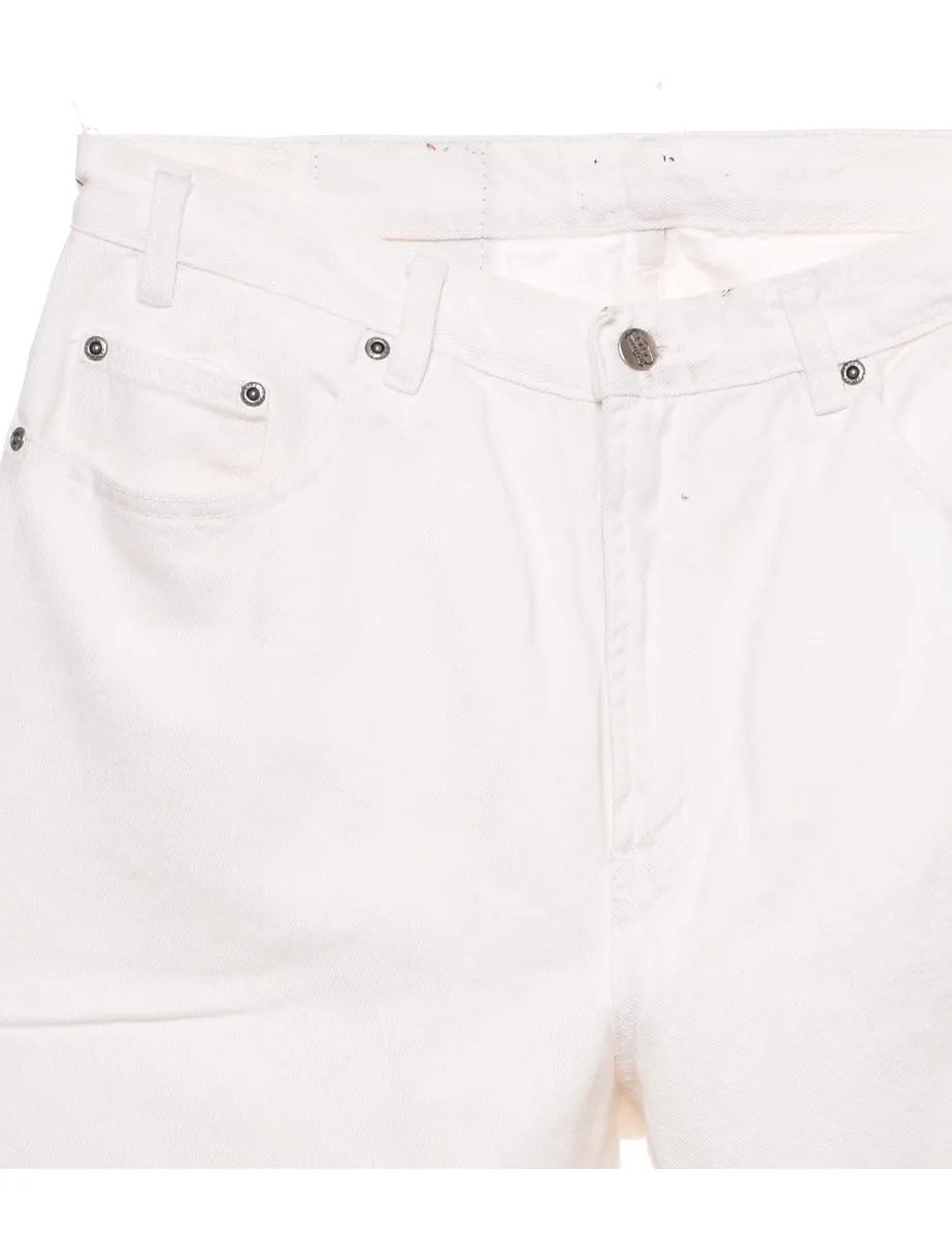 White Denim Shorts - W32 L12